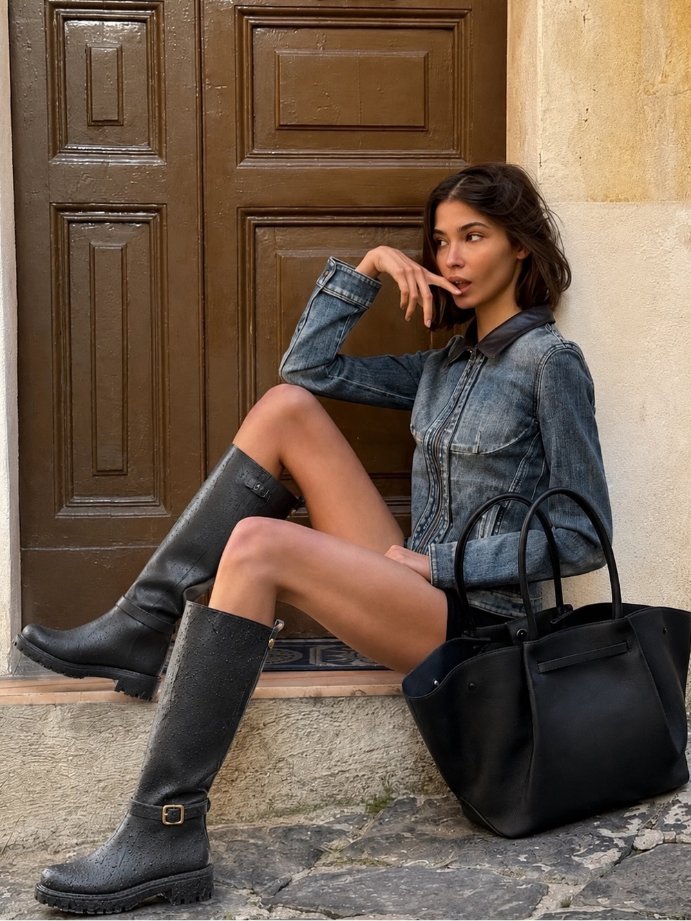 NEW ZARA Heeled knee high wide leg boots 
USA 6 
EUR 36
🚨FINAL PRICE NO DISCOUNT